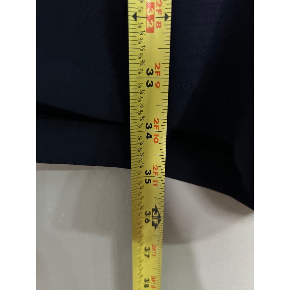 Anthropology Greylin Navy Blue Short Sleeve Button Front Utility Romper w Belt - Picture 8 of 10